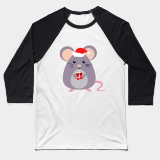 Santa mouse Baseball T-Shirt